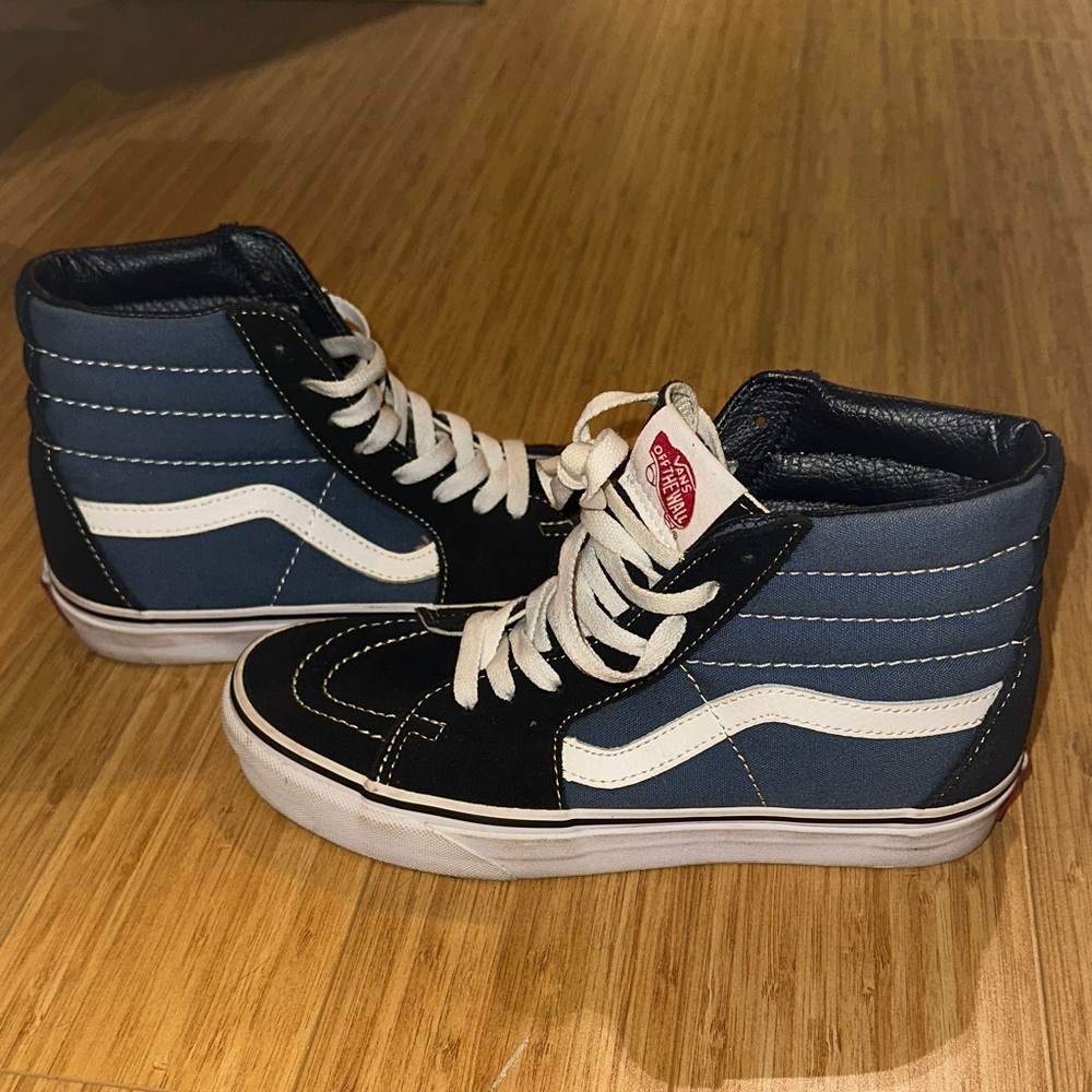 Vans High-Top Sneakers in Blue and Black